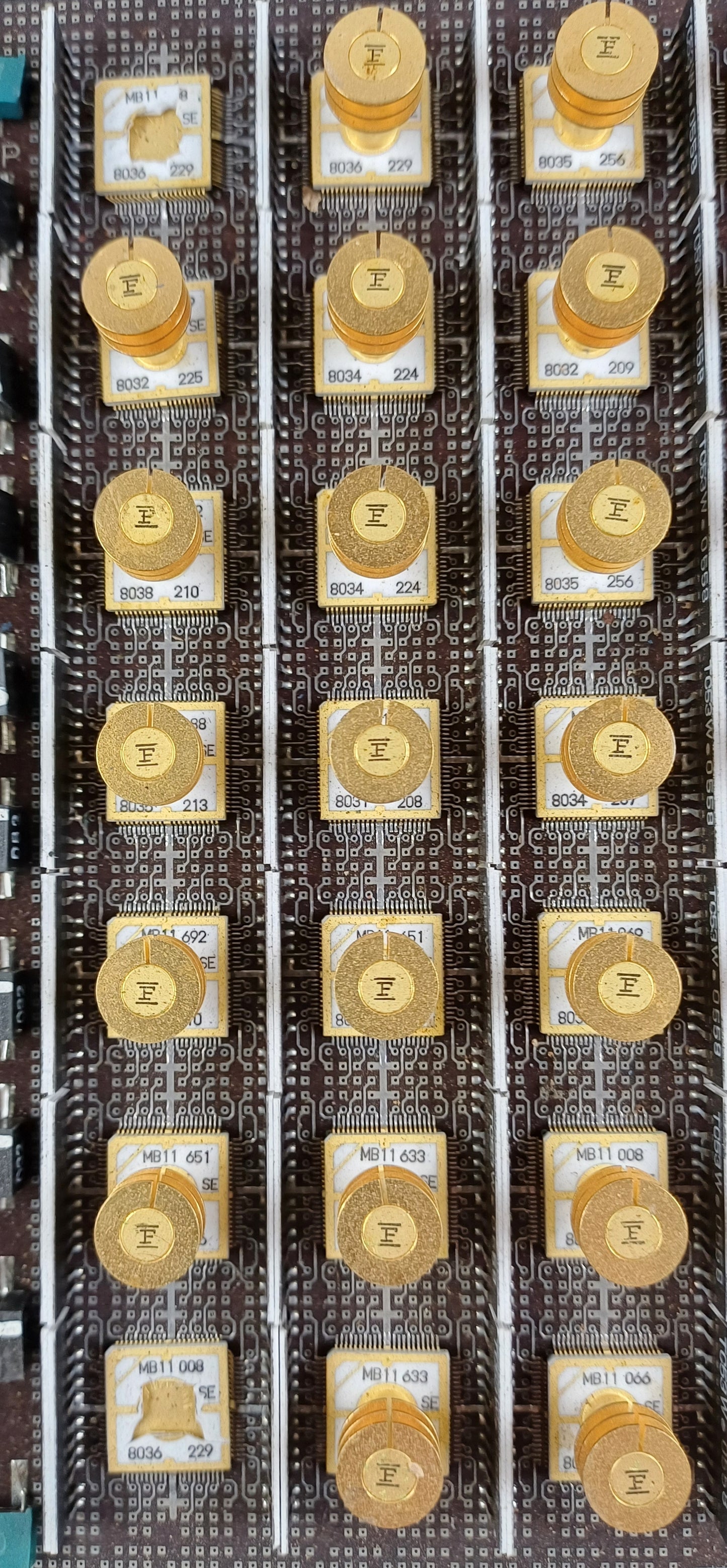 Amdahl Multi Chip Carrier ECL CPU Board from an Amdahl 470/V6 Mainframe Computer