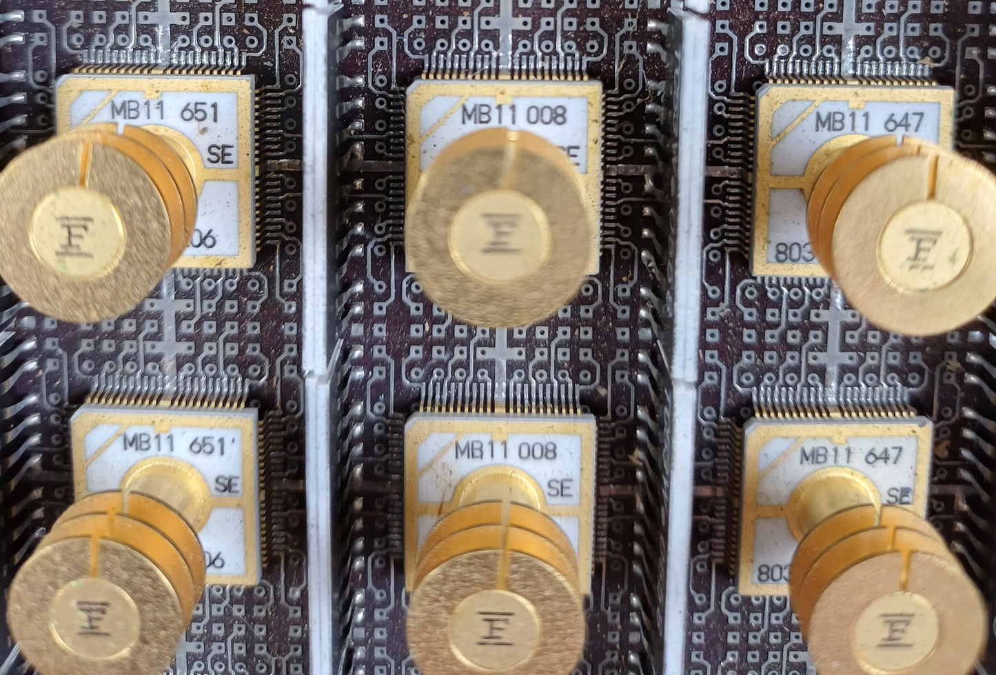 Amdahl Multi Chip Carrier ECL CPU Board from an Amdahl 470/V6 Mainframe Computer