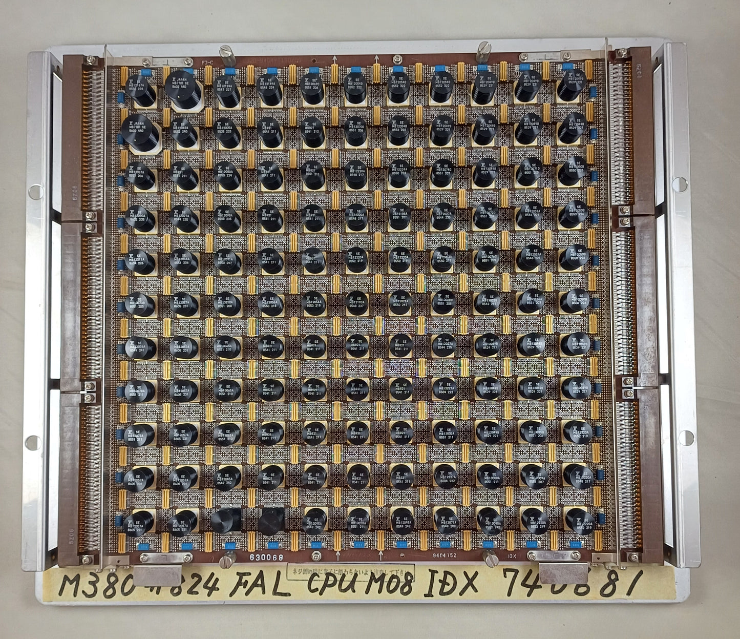 Amdahl 580 Multi Chip Carrier ECL CPU Board from Amdahl 5890 Super Computer.