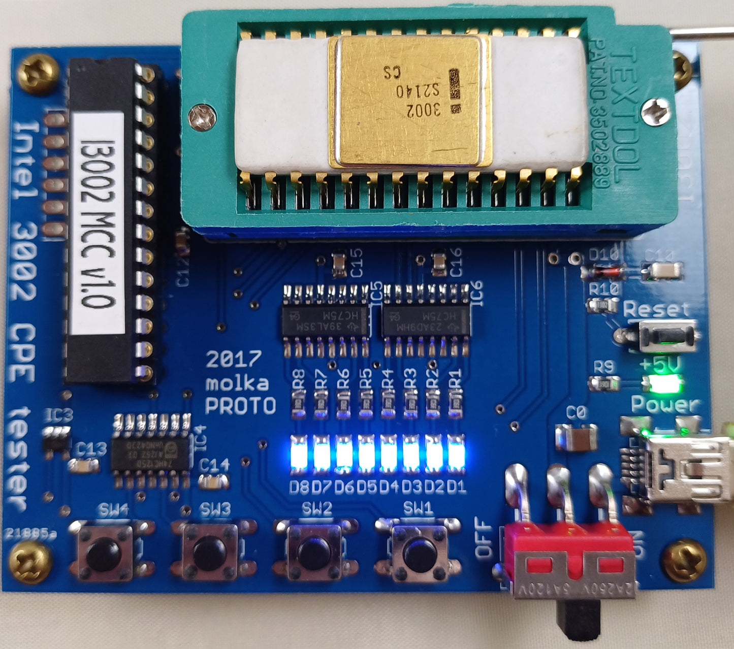 Intel 3002 Customer Sample 2-bit Bipolar Bit-Slice Central Processing Element