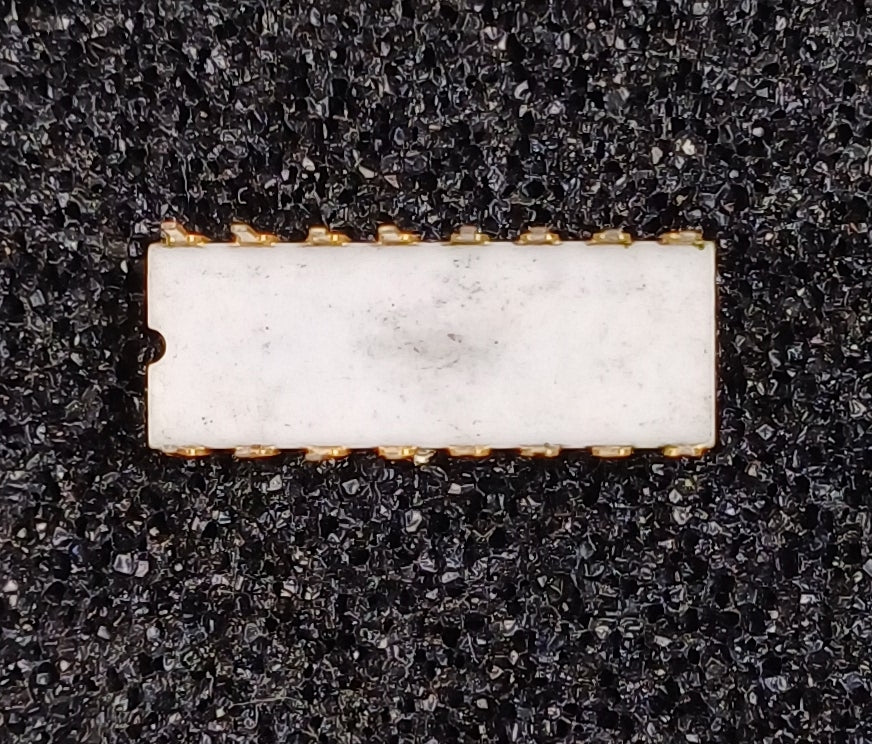 Intel C3101 Static Random Access Memory (SRAM) in White Ceramic with Gray Traces - Extremely Rare