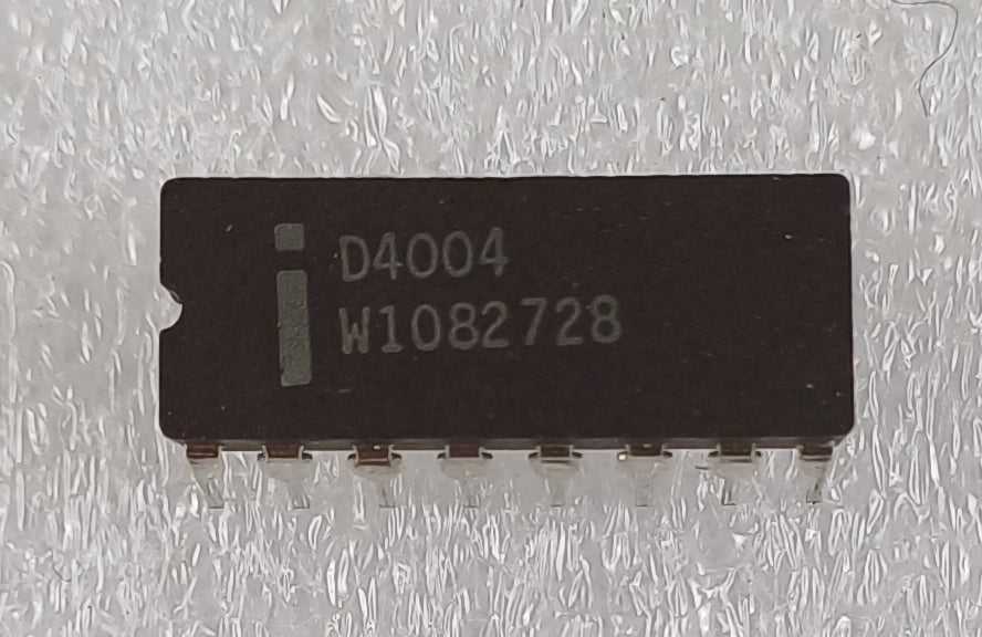 Intel D4004 4-bit Central Processing Unit (CPU), Intel's 1st Microprocessor