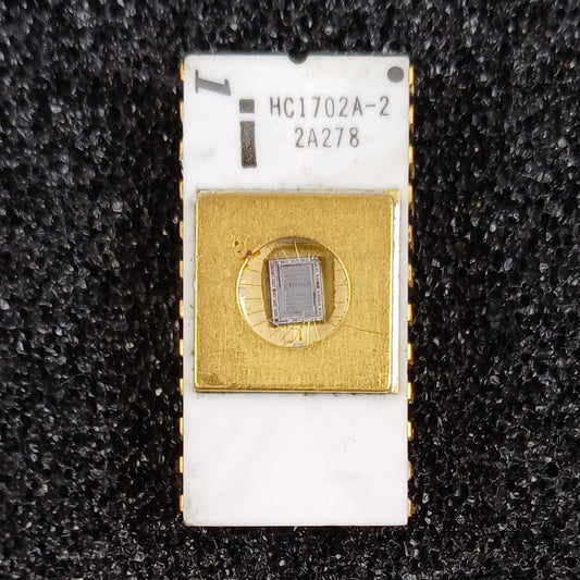 Intel HC1702A-2 2048-bit (256 x 8) Static EPROM in White Ceramic - Later Style - Extremely Rare