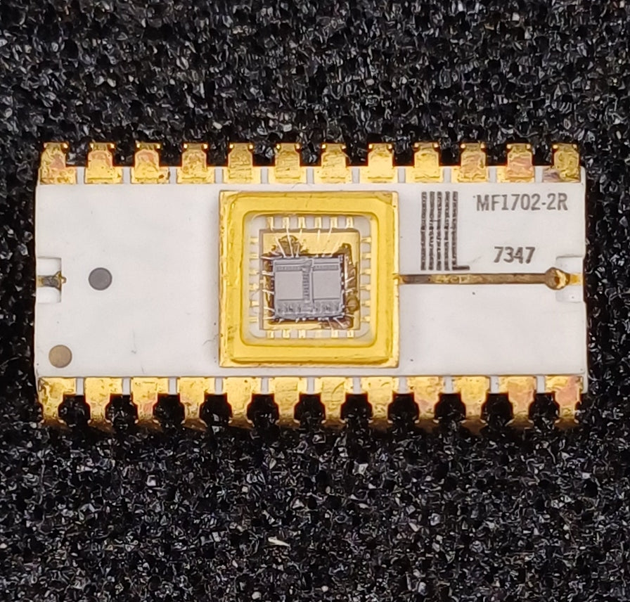 Microsystems International MF1702-2R, 2048-bit (256 x 8) EPROM, in White Ceramic - New Old Stock- Very Rare