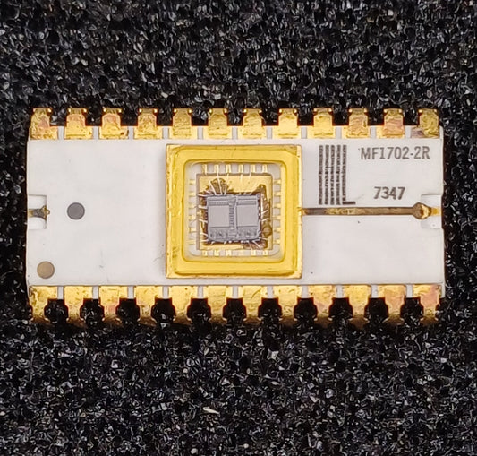 Microsystems International MF1702-2R, 2048-bit (256 x 8) EPROM, in White Ceramic - New Old Stock- Very Rare