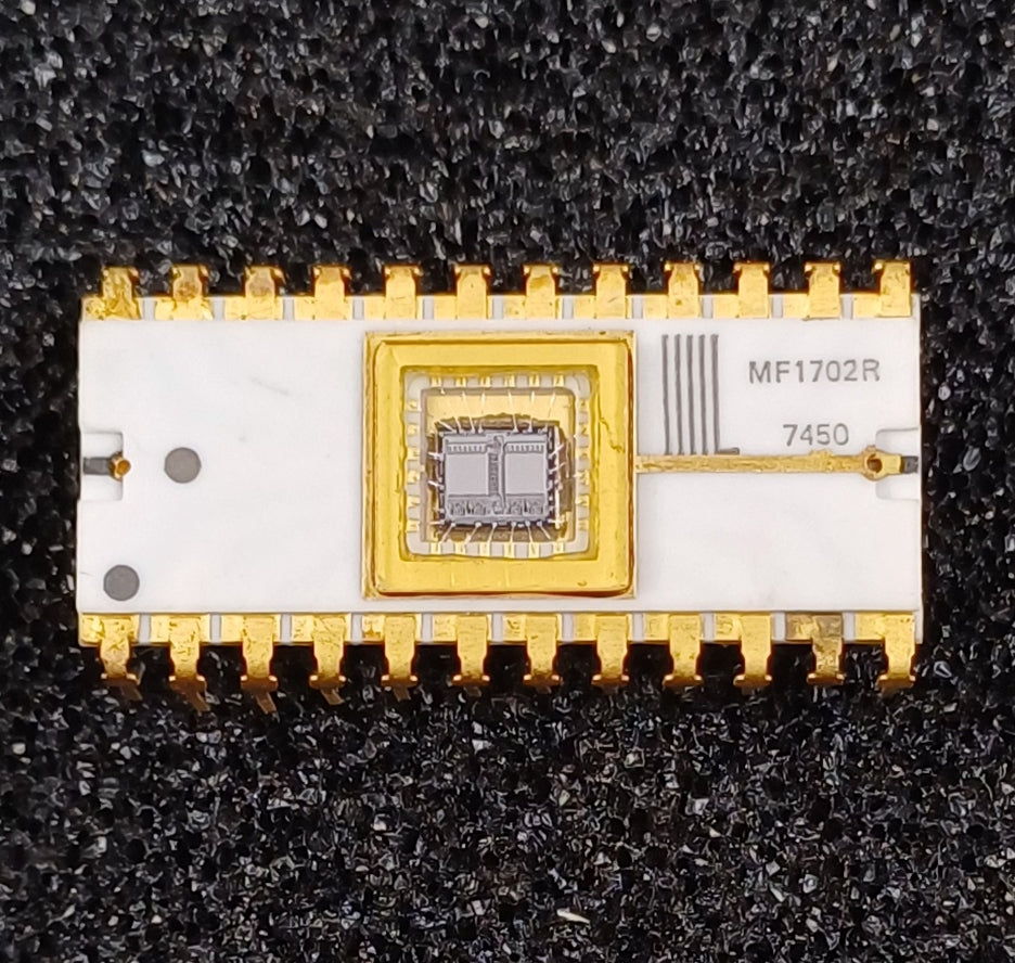 This Item is a Very Rare Microsystems International MF1702R 2048-bit (256 x 8) EPROM in White Ceramic, that is New Old Stock, as per the Photos.