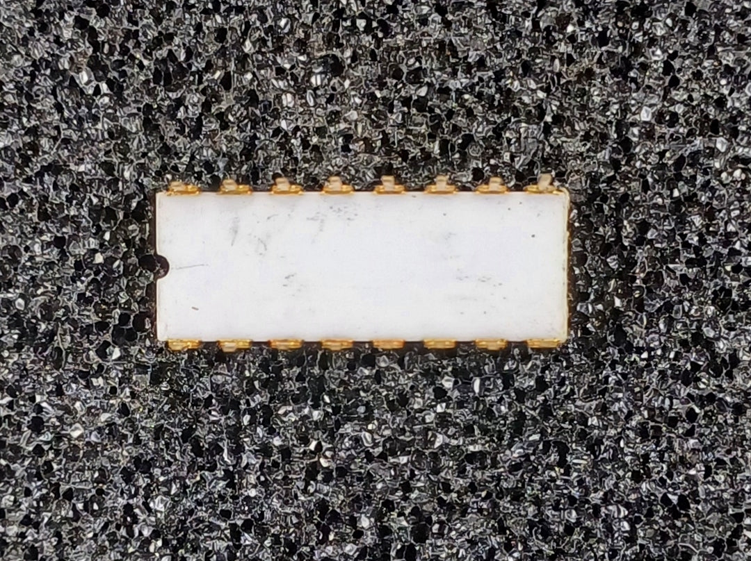 Microsystems ML1101A 256-Bit SRAM in an Extremely Rare White Ceramic with Gray Traces DIP