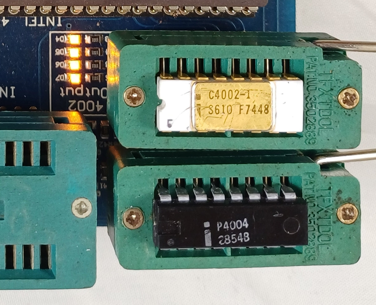 Intel P4004 4-bit Central Processing Unit (CPU), Intel's 1st Microprocessor