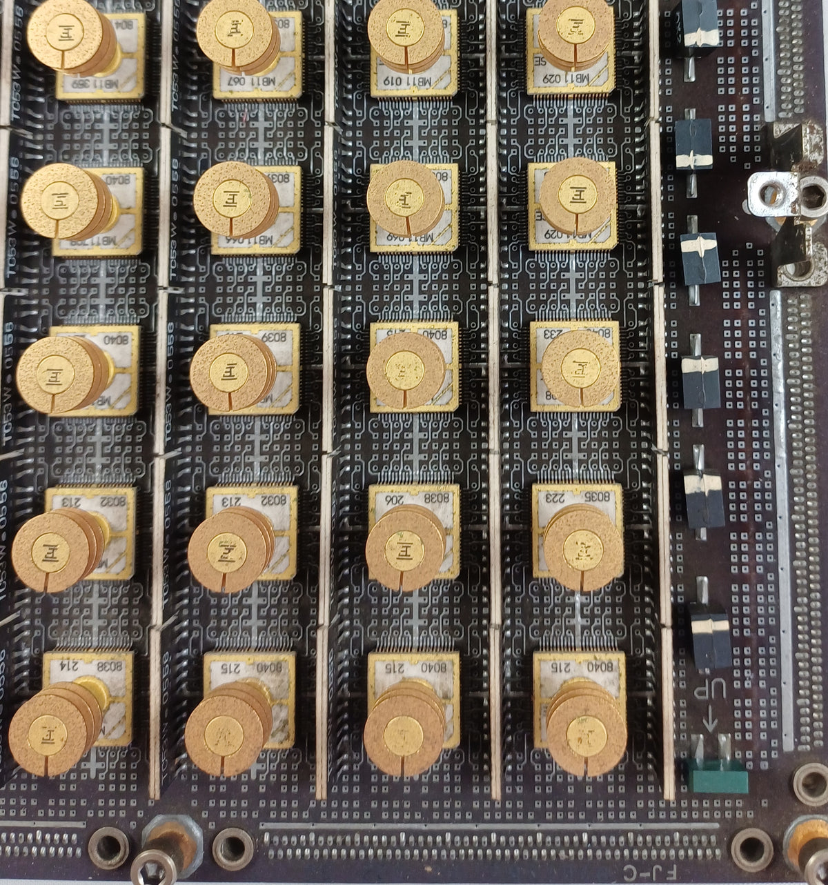Amdahl Multi Chip Carrier ECL CPU Board from an Amdahl 470/V6 Mainframe Computer