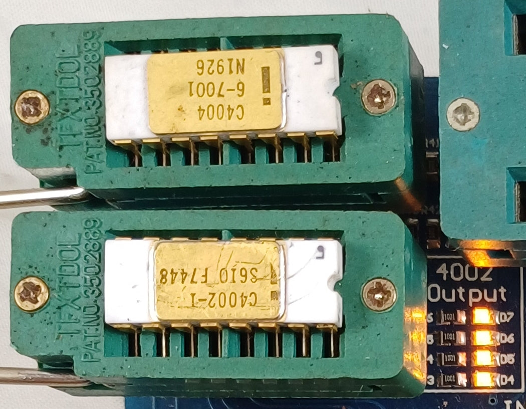 1st Microprocessor Intel C4004 4-bit Central Processing Unit (CPU), Intel's 1st Microproc ...
